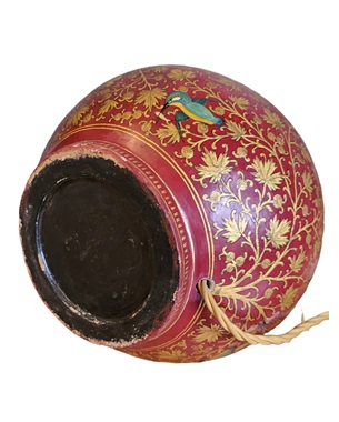 A      hand painted Kashmiri table lamp: Image 2